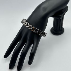 The Kooples black steel Heavy bracelet #504